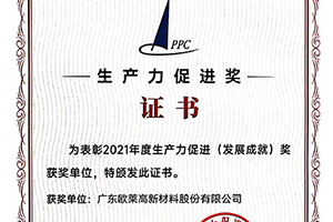 中國生產(chǎn)力促進(jìn)獎(jiǎng)